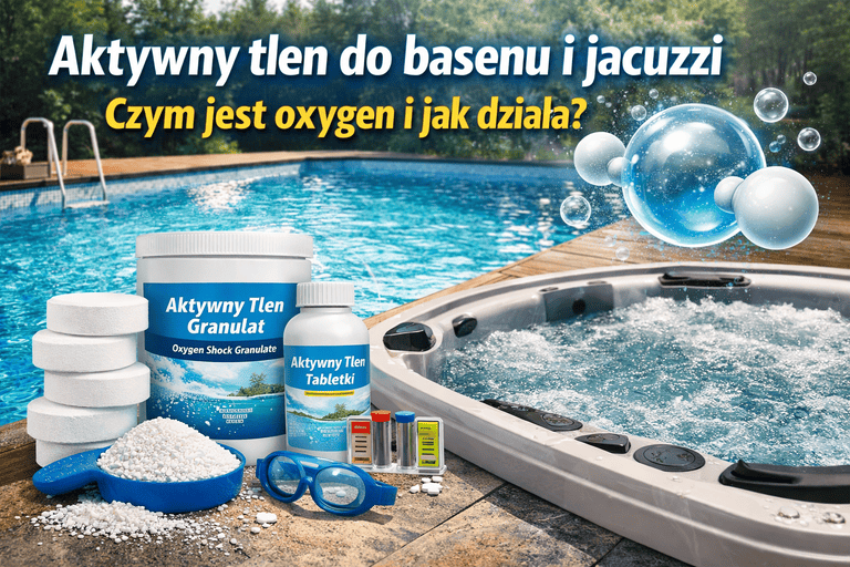Aktywny tlen do basenu i jacuzzi – czym jest oxygen i jak działa?