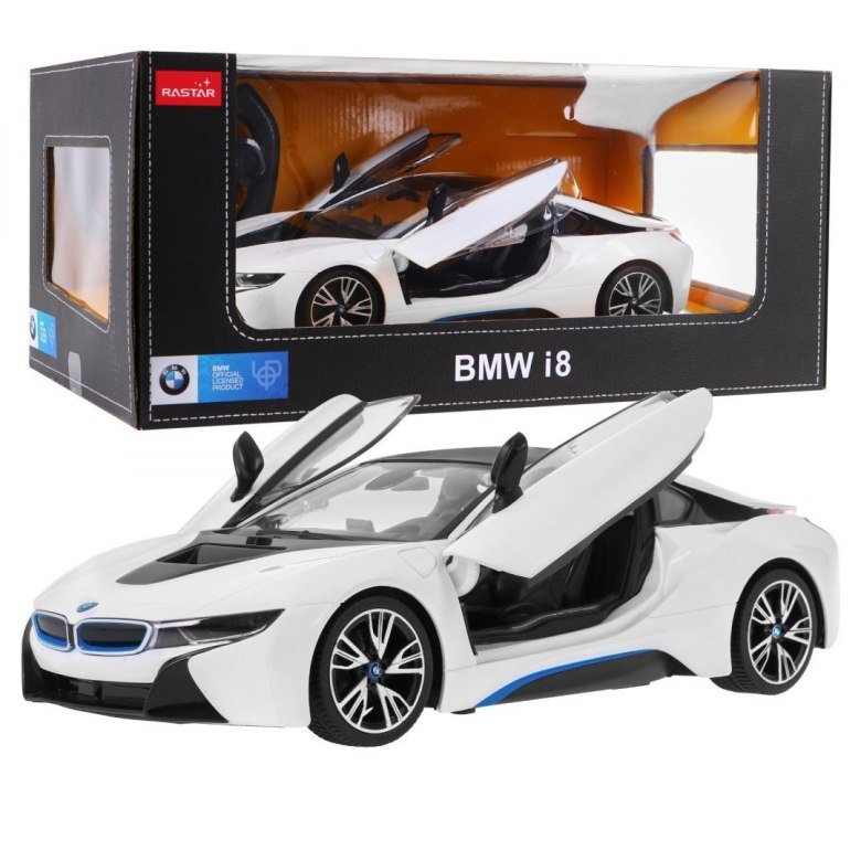 BMW i8 białe RASTAR model 1:14 Zdalnie sterowane auto 