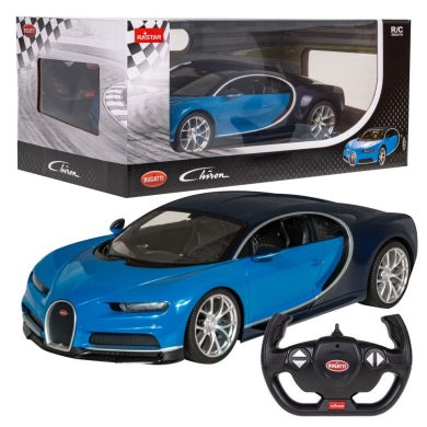 Bugatti Chiron niebieski RASTAR model 1:14