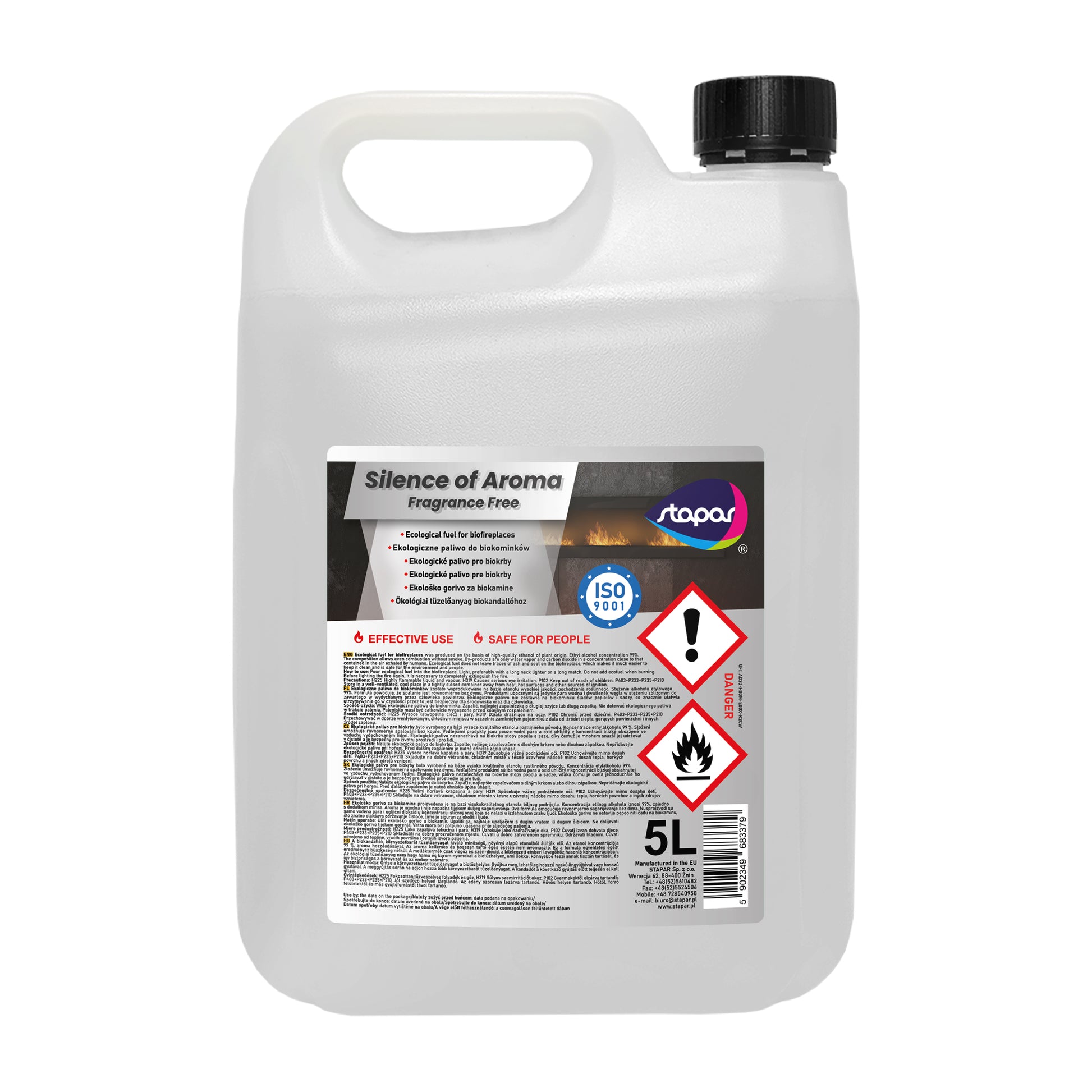BIOPALIWO DO BIOKOMINKA BEZWONNY EKOLOGICZNY 5 LITRÓW