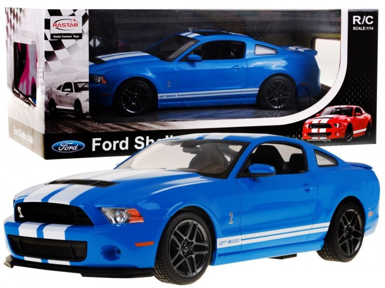 Ford Shelby Mustang GT500 niebieski RASTAR model 114 