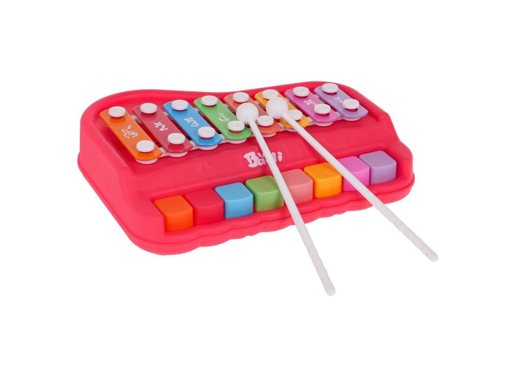 Pianinko Cymbałki Czerwone