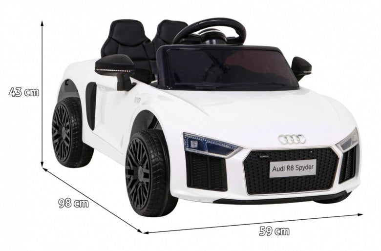 Audi R8 na akumulator dla dzieci Biały