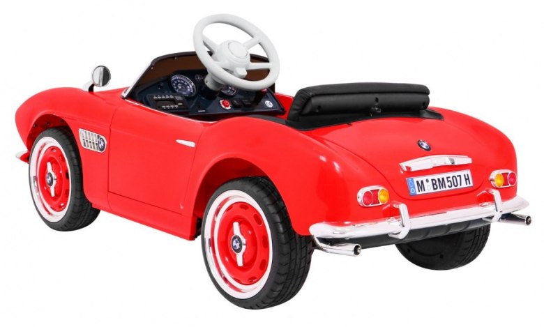 Autko BMW 507 Retro elektryczne dla dzieci Czerwony