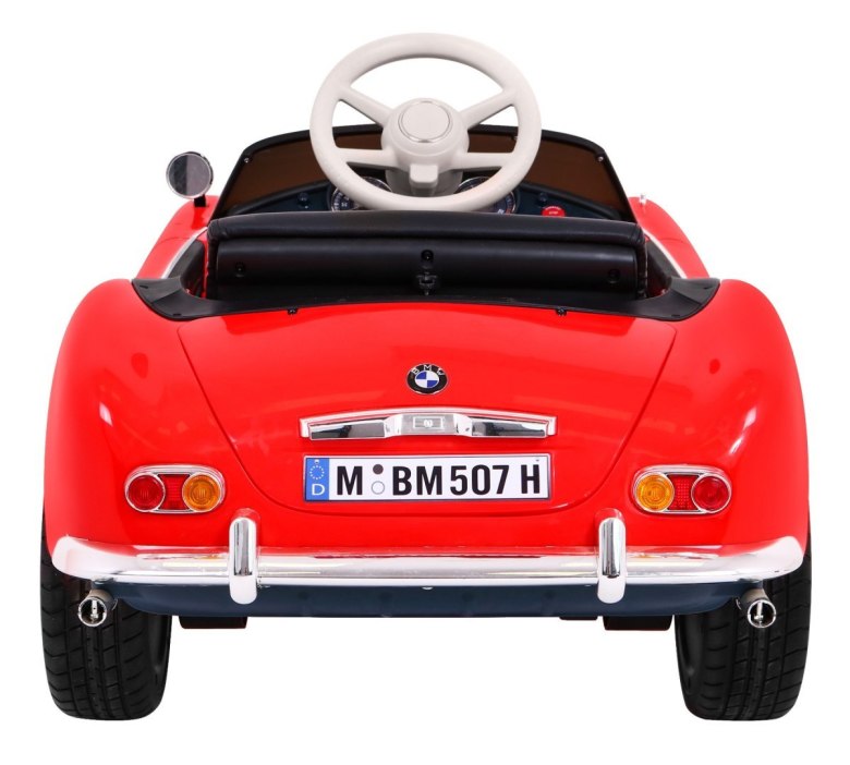 Autko BMW 507 Retro elektryczne dla dzieci Czerwony