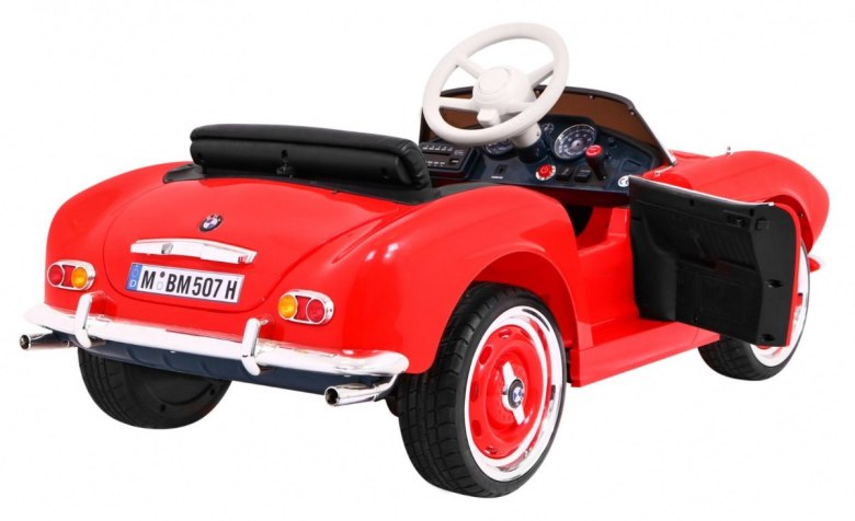 Autko BMW 507 Retro elektryczne dla dzieci Czerwony