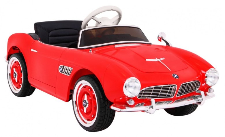 Autko BMW 507 Retro elektryczne dla dzieci Czerwony