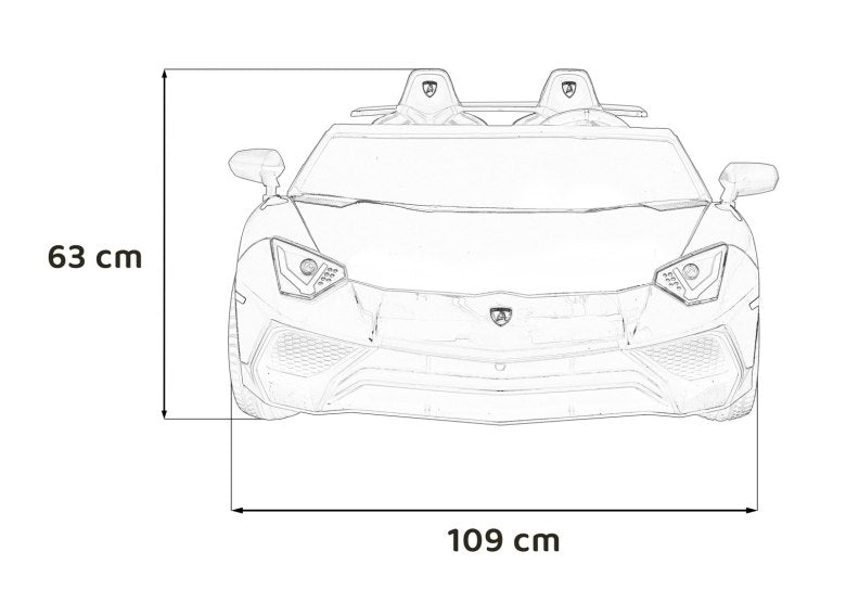 Auto Lamborghini Aventador SV Biały