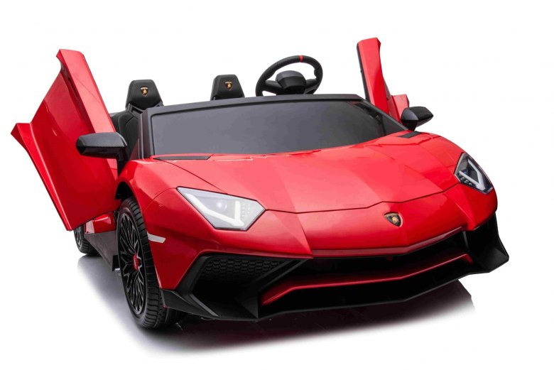 Auto Lamborghini Aventador SV na akumulator dla 2 dzieci Czerwony
