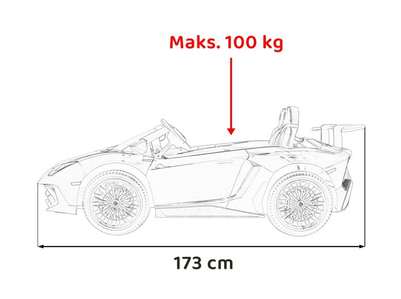 Auto Lamborghini Aventador SV szary