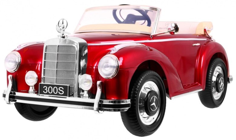 Mercedes Benz 300S Retro dla dzieci Czerwony