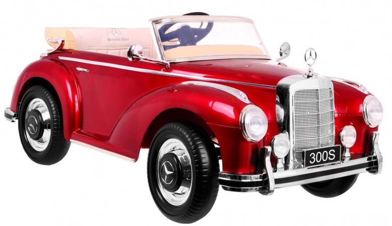 Mercedes Benz 300S Retro dla dzieci Czerwony