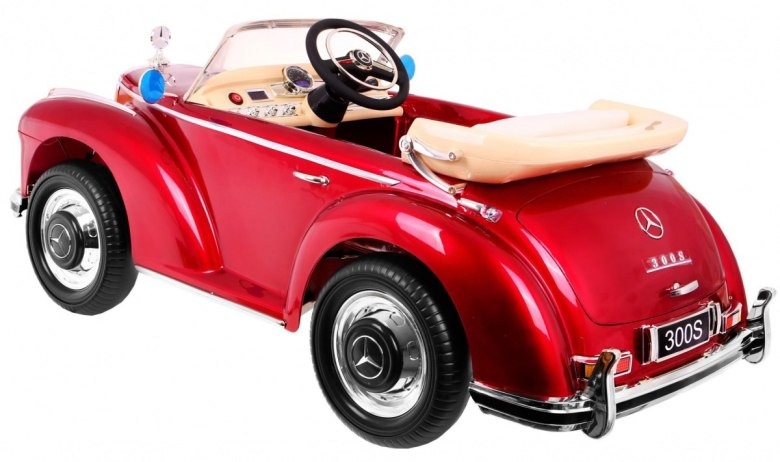 Mercedes Benz 300S Retro dla dzieci Czerwony
