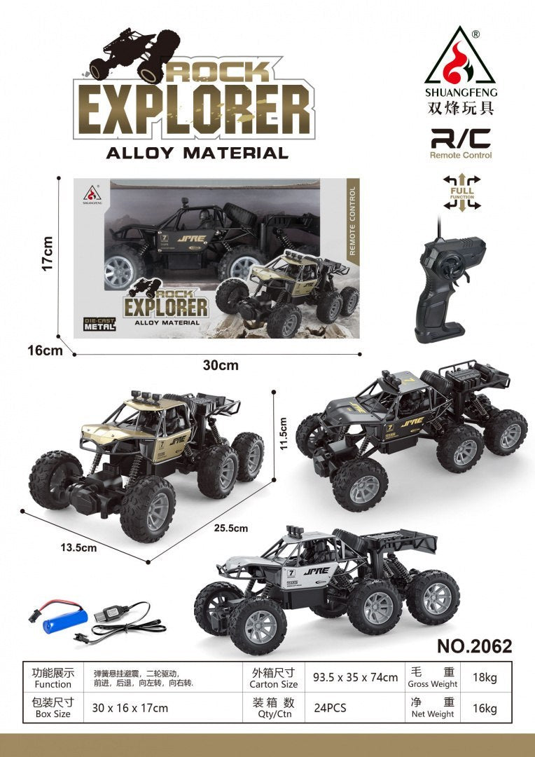 Metalowy crawler Rock Explorer 4x4 dla dzieci 8+ 