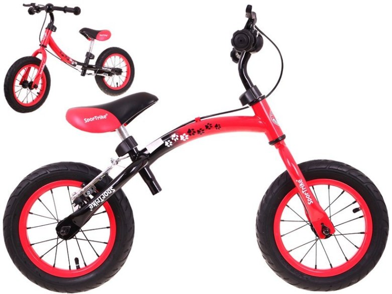 Rowerek biegowy dla dzieci Boomerang SporTrike Czerwony 