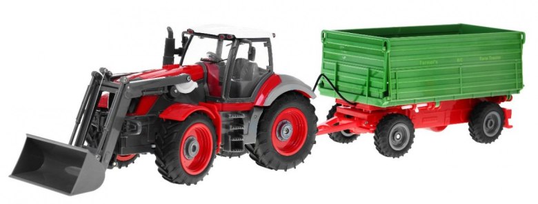 Traktor z koparką i przyczepą dla dzieci 3+ Zdalnie sterowany 