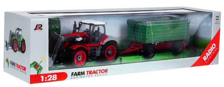 Traktor z koparką i przyczepą dla dzieci 3+ Zdalnie sterowany 