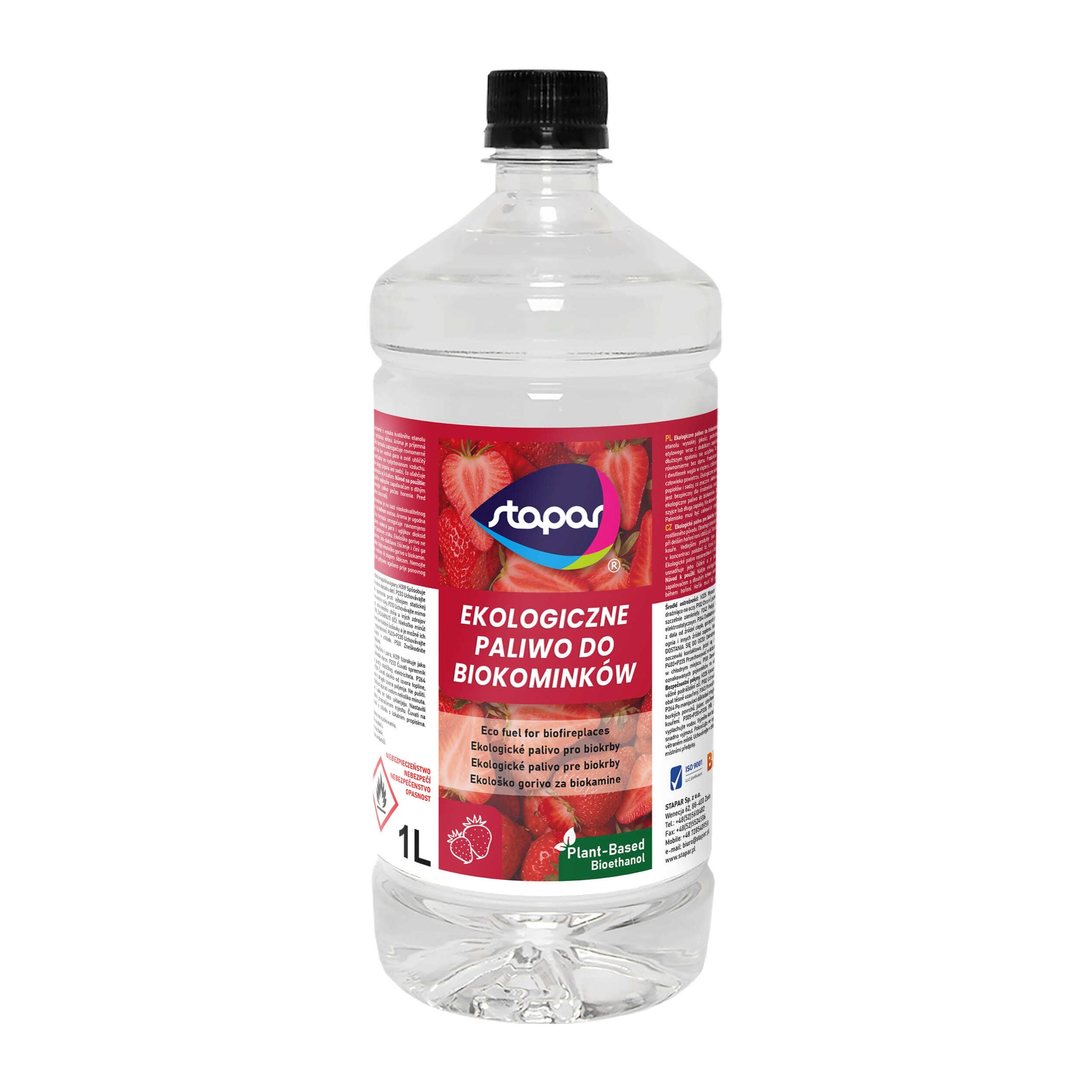 Ekologiczne paliwo do biokominka TRUSKAWKA 1L