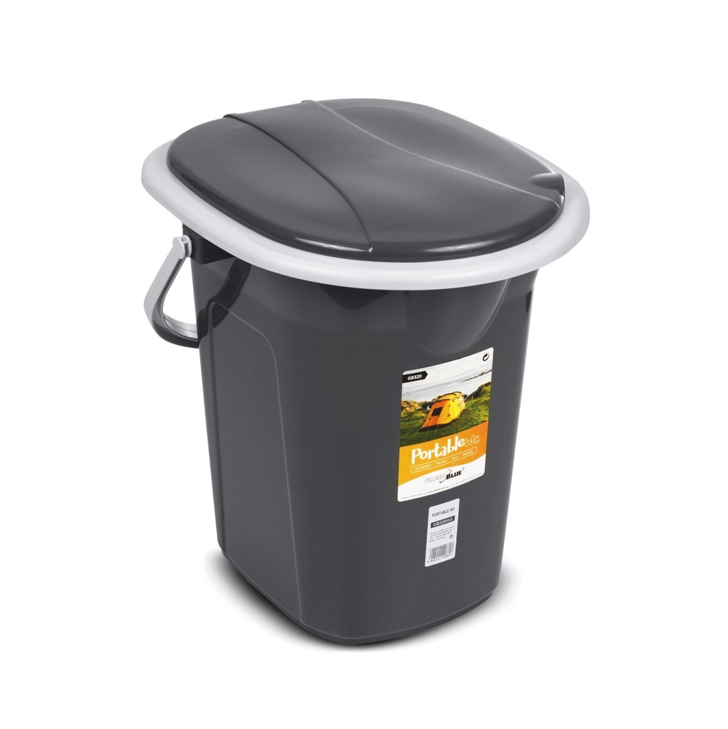 GreenBlue Toaleta turystyczna GB320AG Antracytowa