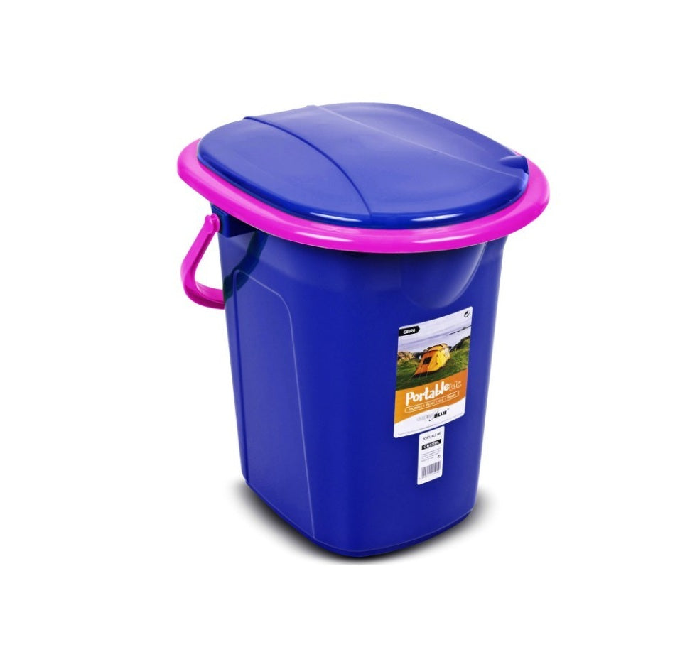 GreenBlue Toaleta turystyczna GB320BR granatowo-różowa