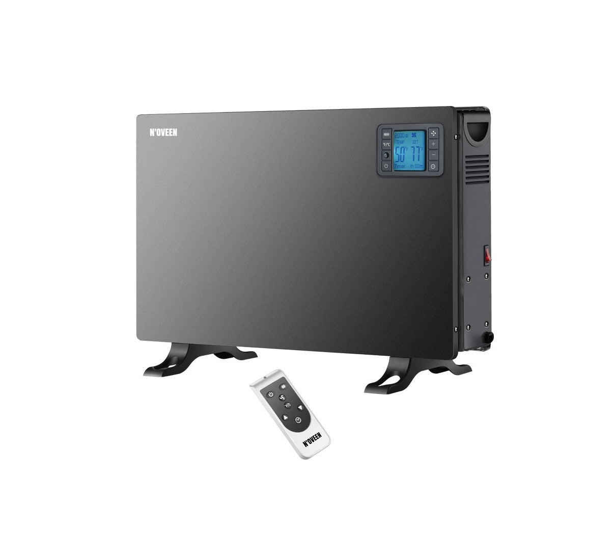 NOVEEN Grzejnik konwektorowy CH7100 LCD smart Czarny