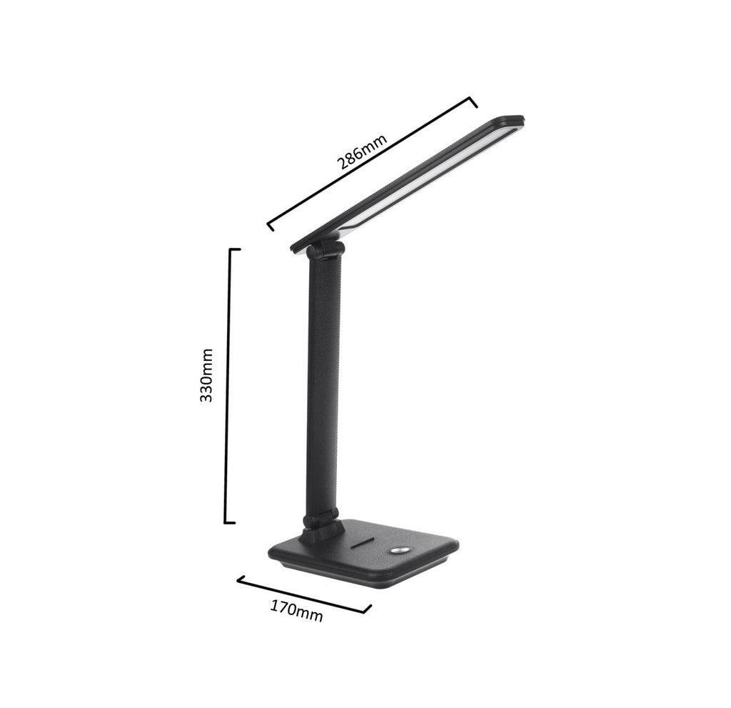 Maclean Lampka biurkowa LED 9W MCE614B Czarna
