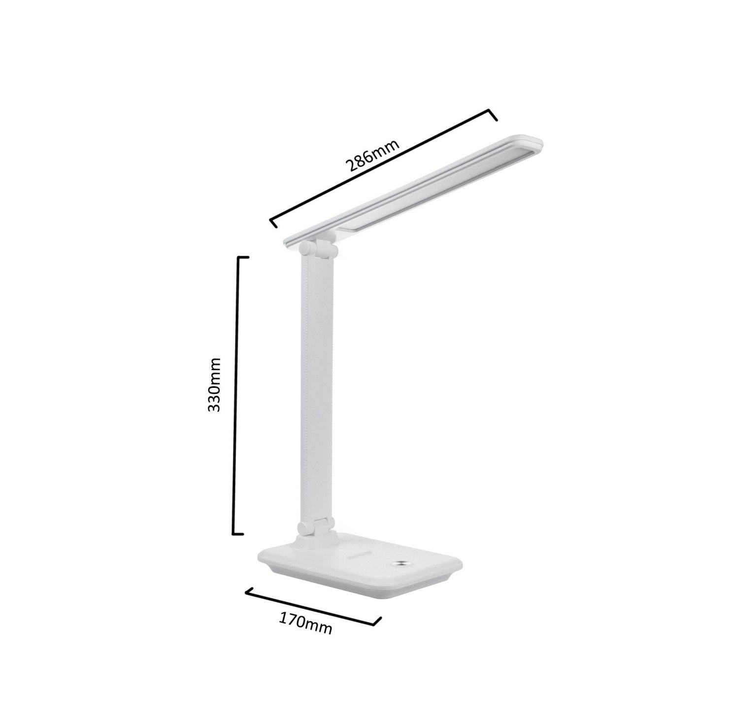 Maclean Lampka biurkowa LED 9W MCE614W Biała