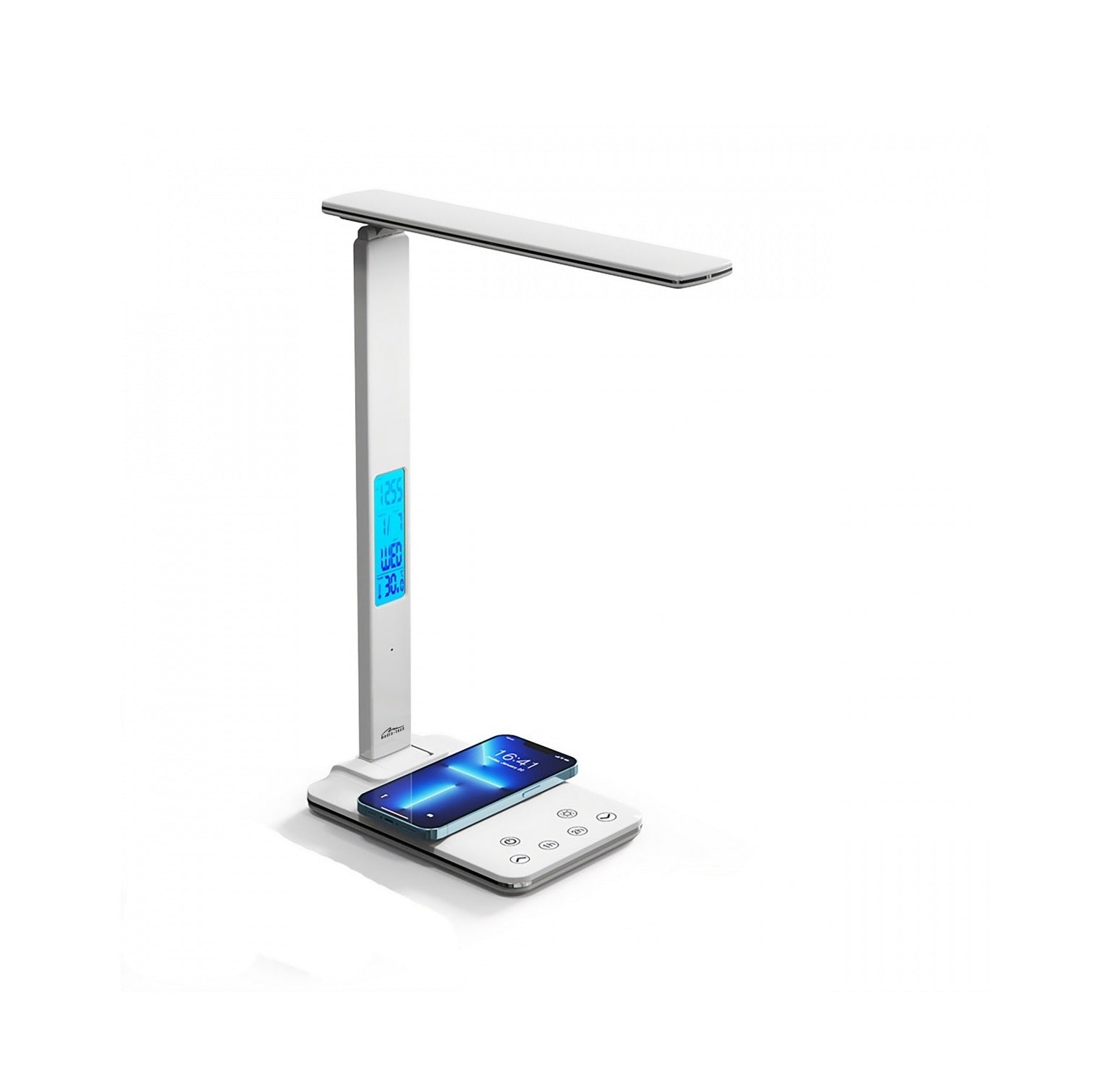 Media-Tech Lampa biurkowa LED z ładowarką indukcyjną (Biała)