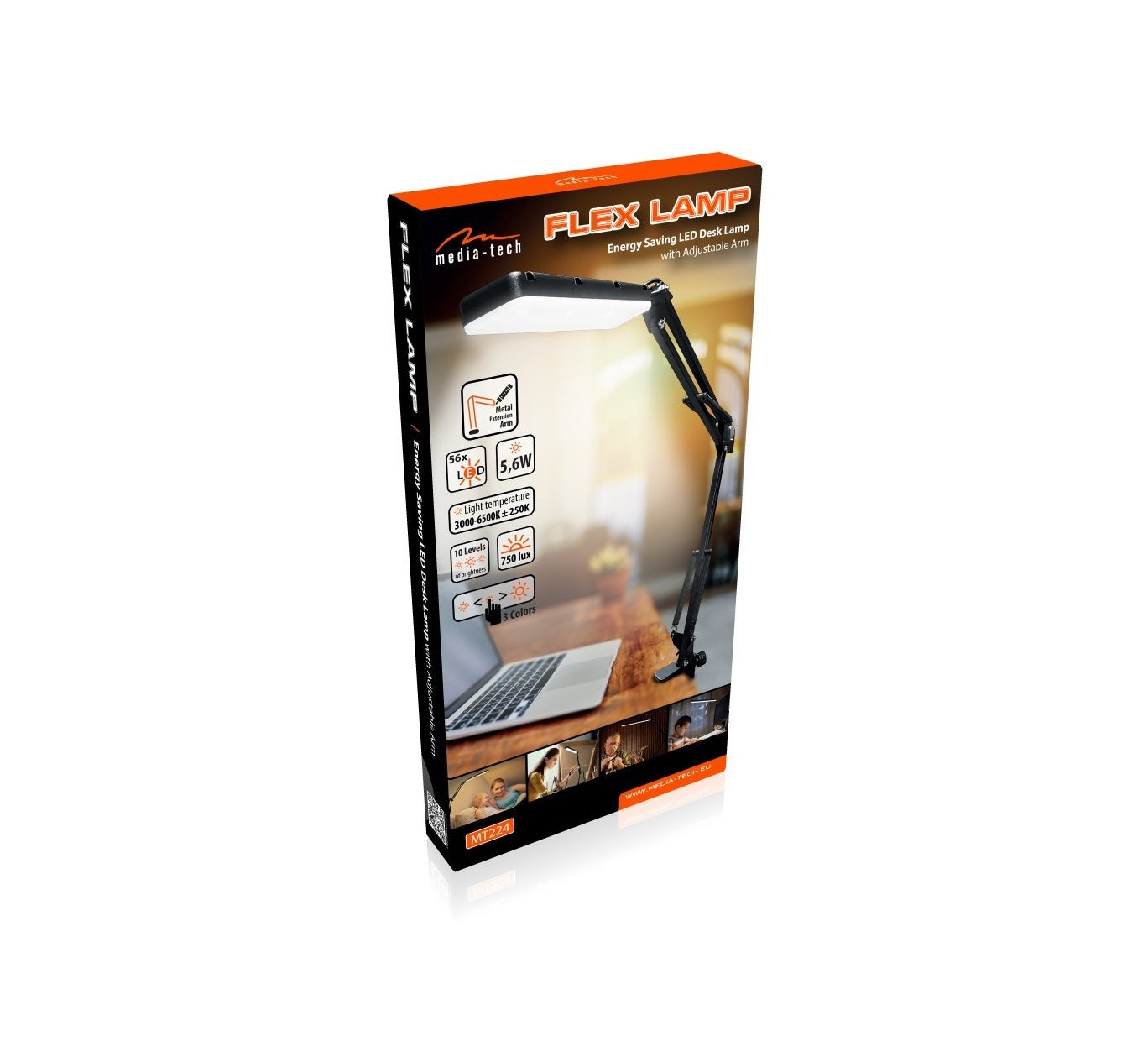 Media-Tech Lampka biurkowa FLEX LAMP MT224