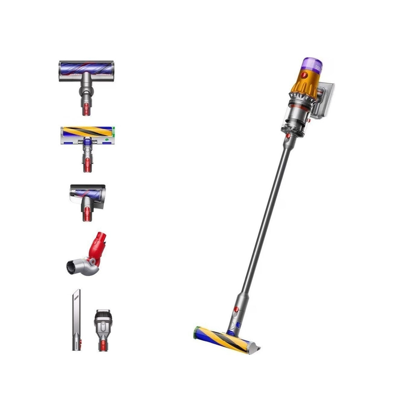 Dyson Odkurzacz V12 Detect Slim Absolute Żółty/Nikiel 448884-01